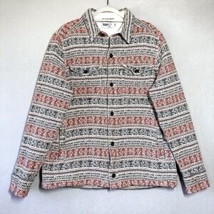 Wellen Jacket Mens Large Jacquard Overshirt Heavyweight Shirt Shacket Huckberry